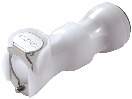 PLCD14006 - CPC Kupplung 9,5 mm AD JG®, mit Absperrventil, Buna-N Dichtung