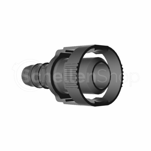 gerade Steckverbindung NW 10 mit 10 mm Schlauchanschluss