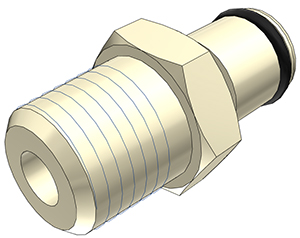 PLC2400412-CAD PLC2400412 - CPC Stecker 1/4" NPT Außengewinde, ohne Absperrventil, EPDM-Dichtung