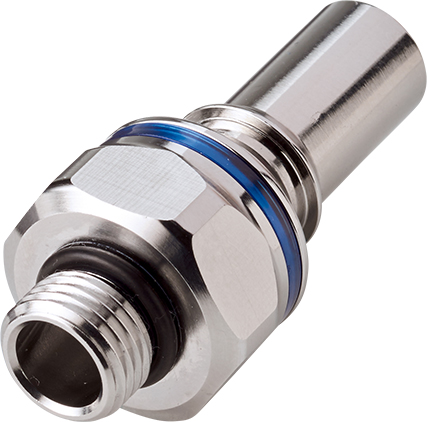 LQ6D46008BLU - LQ6 Schlauchtülle mit 1/2 "SAE-Gewinde, Blau