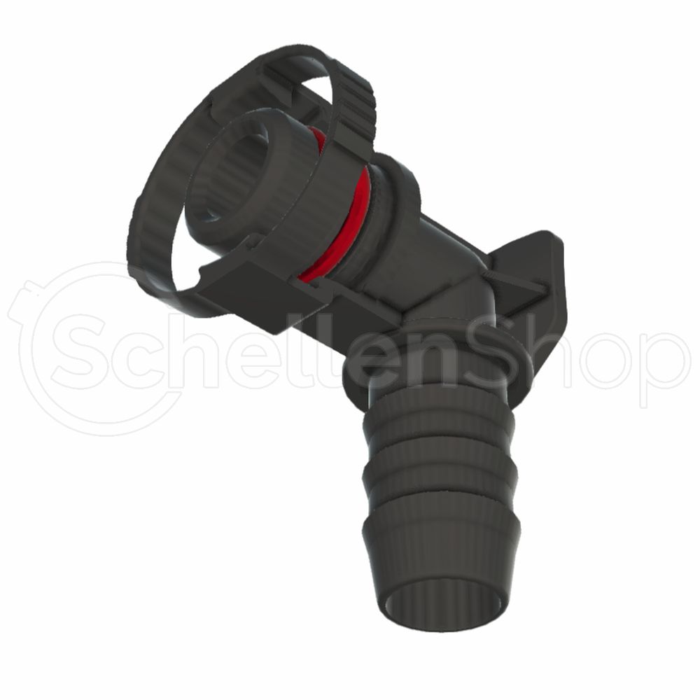 90° Winkel Steckverbindung mit 12 mm Schlauchanschluss