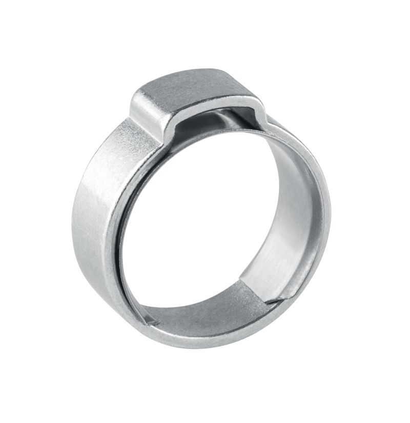 Earclip-safe 1-Ohr Klemmen aus Edelstahl mit Einlagering von Oetiker