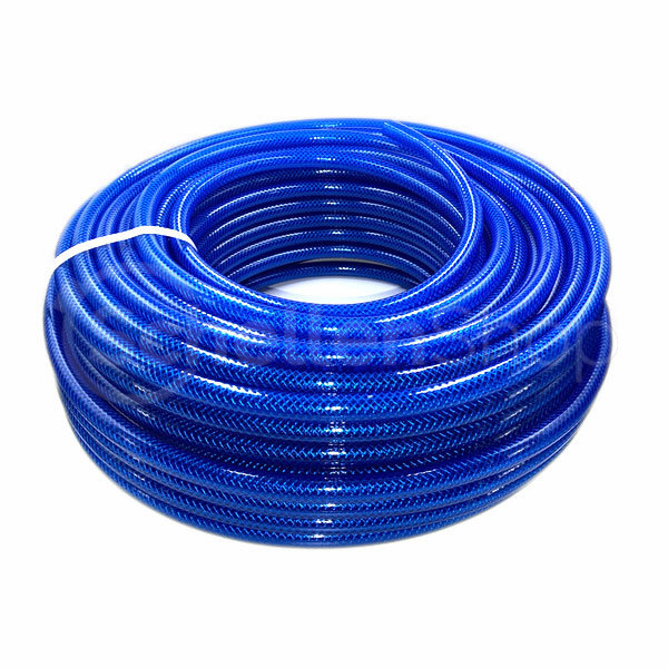 PVC-Schlauch-blau PVC-Schlauch mit Gewebeeinlage | blau transparent | 50m Rolle