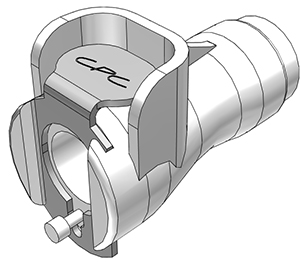PMCD191032-CAD PMCD191032 - CPC Kupplung mit 10-32 UNF Gewinde, mit Absperrventil, Buna-N Dichtung