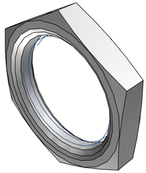 520300 - Plattenmontagemutter aus Acetal für CPC Serien