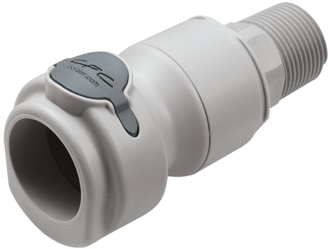 NSHD10012 - CPC Schnellkupplung 3/4" NPT Außengewinde, mit Absperrventil, EPDM-Dichtung