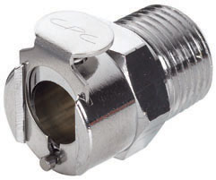 LC10006BSPT- CPC Messing Kupplung 3/8" BSPT Außengewinde, ohne Absperrventil