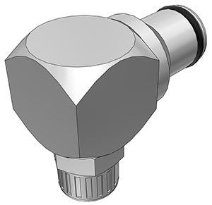 LC21004 | CPC Messing Winkelstecker mit 6,4 mm Klemmringverschraubung