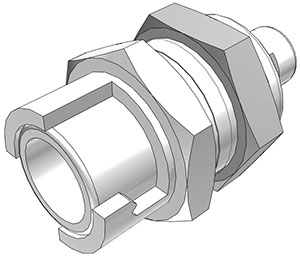 SMFPMD01-CAD SMFPMD01 - CPC Kupplung 1,6 mm Schlauchanschluss, mit Absperrventil, Buna-N Dichtung