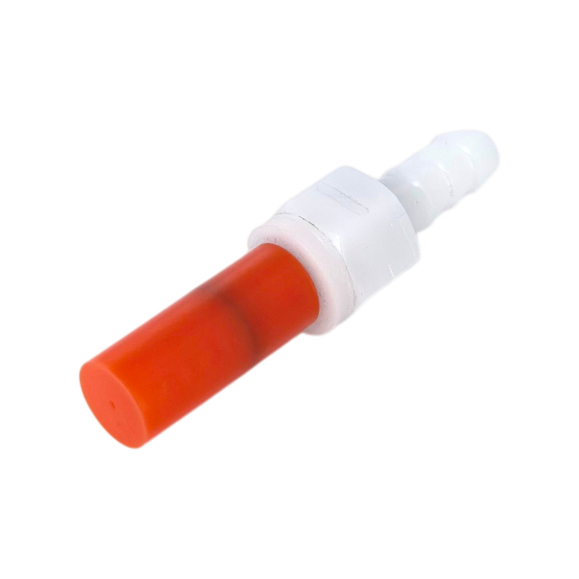 Orange-weiße PMC32 Staubkappe für CPC Stecker der PMC-, PMC12- und MC-Serie.