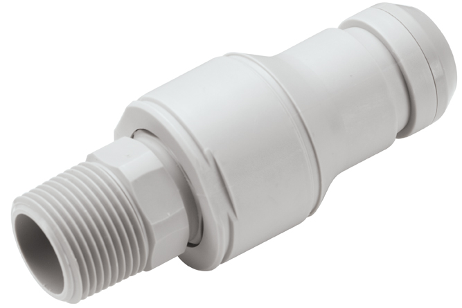 NSHD24012 - CPC Stecker 3/4" NPT Außengewinde, mit Absperrventil, EPDM-Dichtung