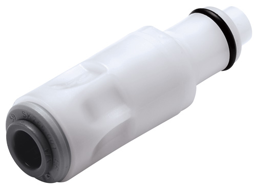 PLCD29004 - CPC Stecker 6,4 mm AD JG®, mit Absperrventil, Buna-N Dichtung