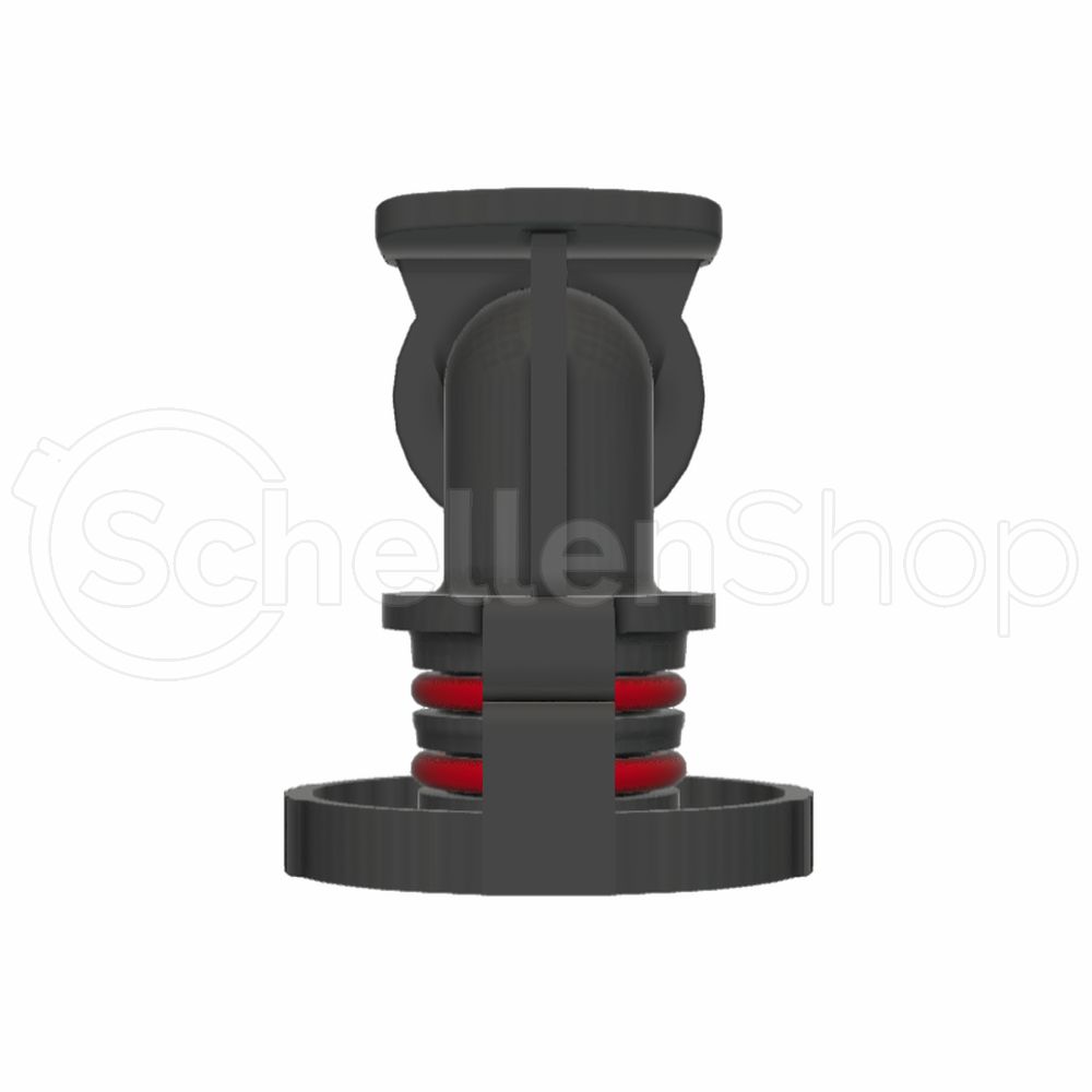 Steckverbindung mit 12 mm Schlauchanschluss in 90°