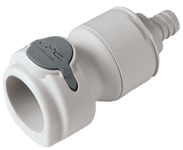 NSHD17008 - CPC Schnellkupplung 12,7 mm Schlauchanschluss, mit Absperrventil, EPDM-Dichtung