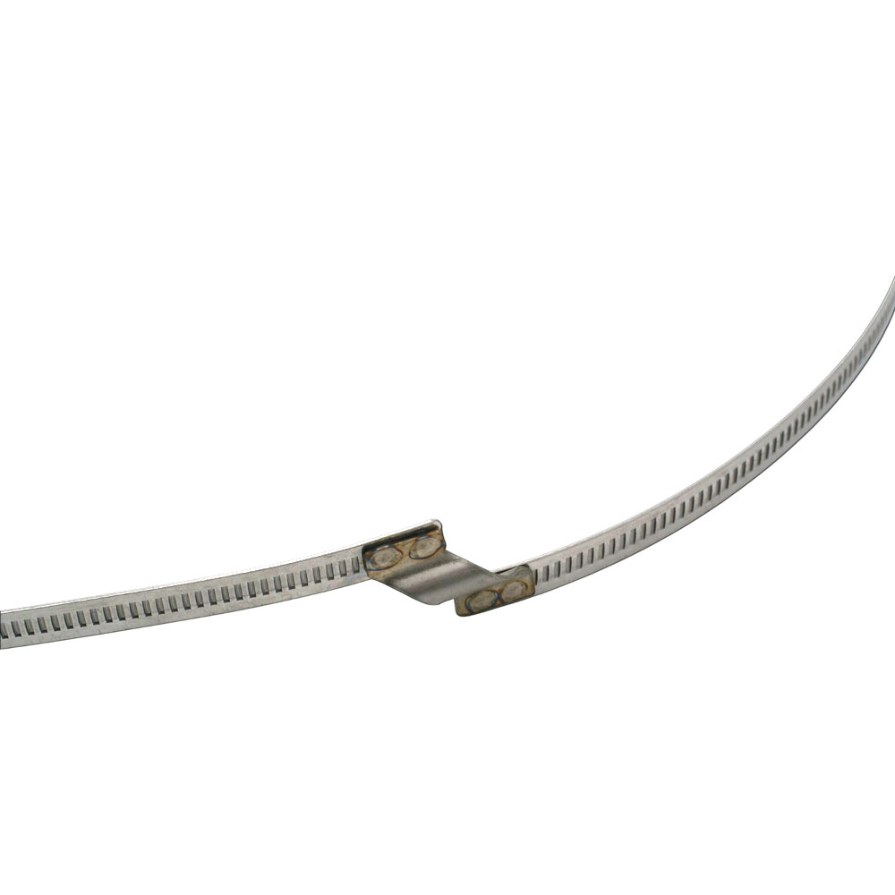 Brückenschelle für Spiralschlauch, Bandbreite 9 mm