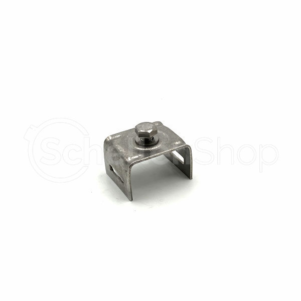 H001 Schilderhalter H001 mit geraden Schenkeln aus Edelstahl V2A | Bandimex
