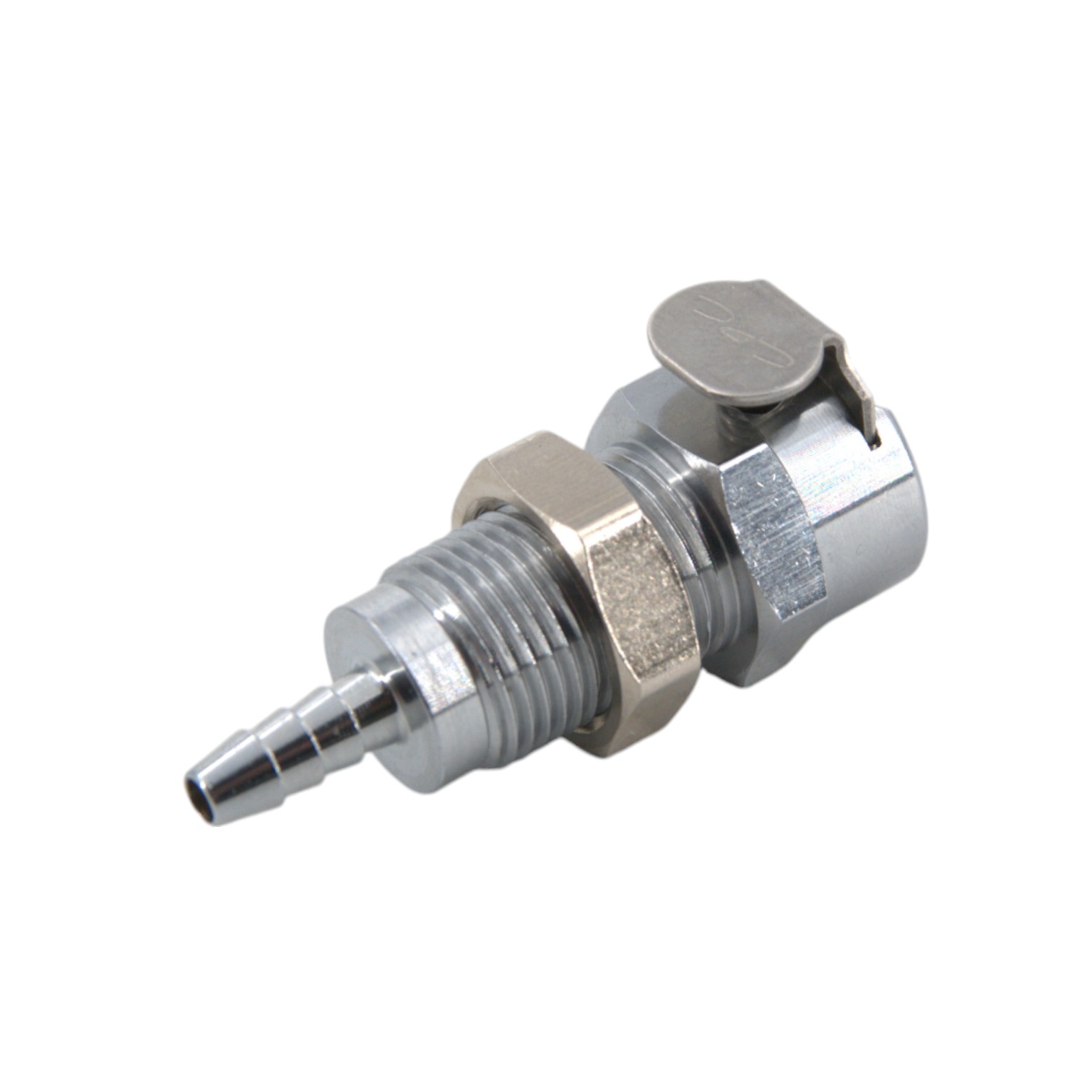 MCD1602 - CPC Kupplung 3,2 mm Schlauchanschluss, Plattenmontage, mit Absperrventil, Buna-N Dichtung
