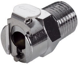 MCD1004 - CPC Kupplung 1/4" NPT Außengewinde, mit Absperrventil, Buna-N Dichtung
