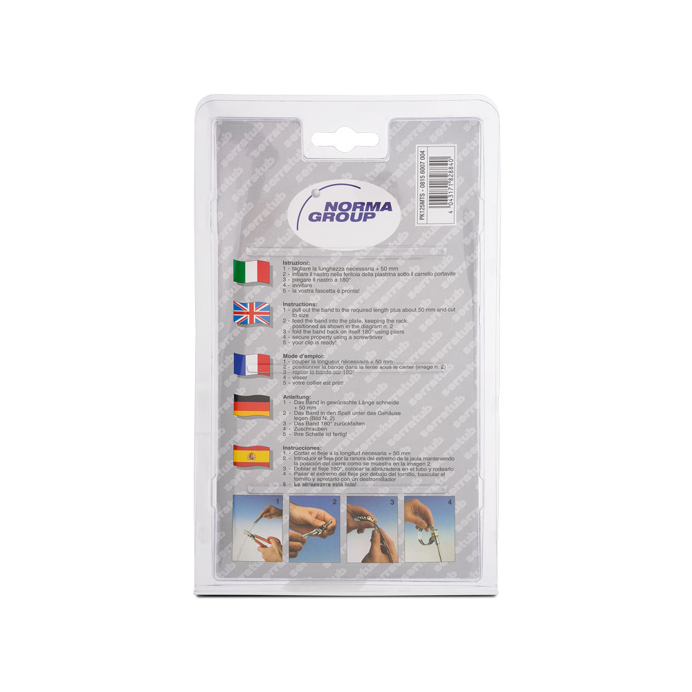 Serratub Endlosband Kit 12 mm geschlitzt