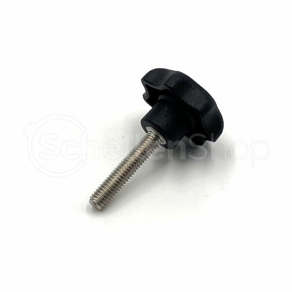 Sterngriff-1 Sterngriffschraube M6 x 30mm, DIN 6336A, Ø 32 mm, Edelstahlgewinde