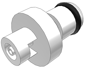 PMC2201 - CPC Kupplung Stecker mit 1,6 mm Schlauchanschluss | Schlauchkupplung