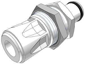 PLC41004 - CPC Stecker 6,4 mm AD JG®, ohne Absperrventil, Buna-N Dichtung