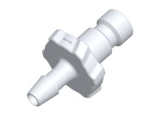 BC330 - CPC Stecker Bajonettanschluss 2,4 mm Schlauchanschluss, Nylon weiß