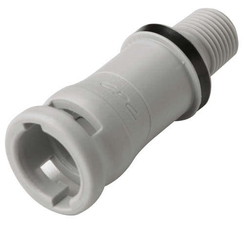 NS2D100212 - Non-Spill Schnellverschlusskupplung mit 1/8" NPT Außengewinde und Absperrventil