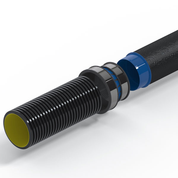 IA-Adapter-Gussrohr Innen/Außen-Adapter | Guss- und Wellrohr gerippt verbinden