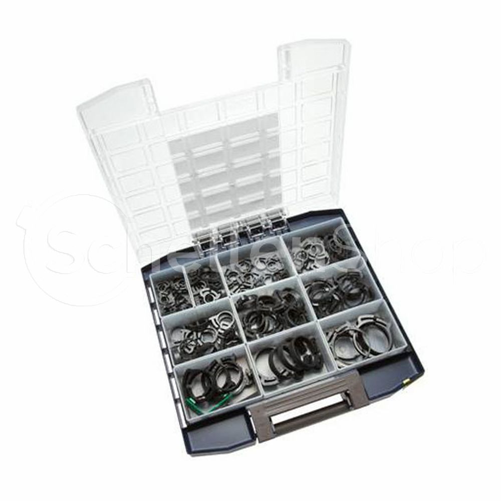 multiboxssk Herbie Clip | Schlauchschelle Kunststoff Sortiment, 8 bis 46 mm, (125-teilig)