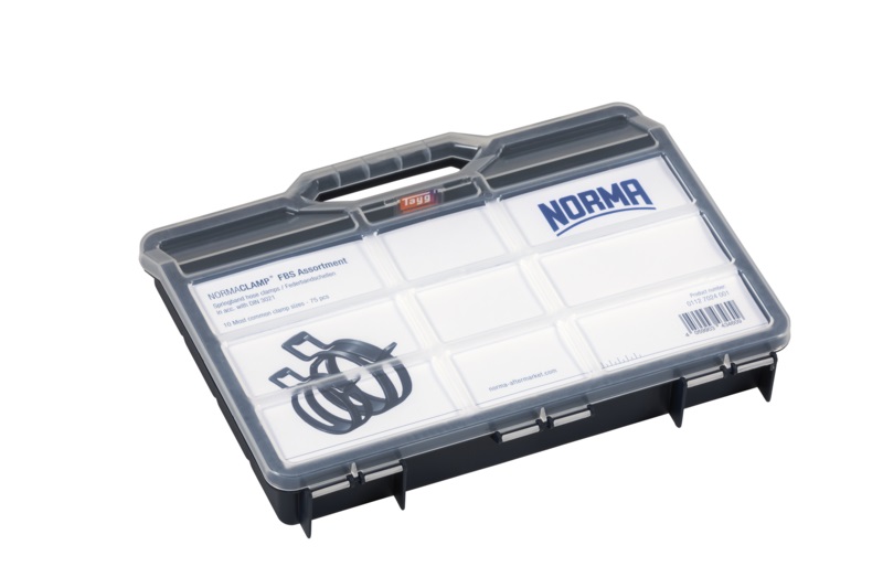 NORMACLAMP-FBS-Assortment NORMACLAMP® FBS Federbandschellen Sortiment (75-teilig)