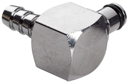MC2304 - CPC Winkelstecker 6,4 mm Schlauchanschluss, ohne Absperrventil, Buna-N Dichtung