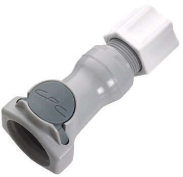 HFCD13812 | CPC Schlauchkupplung mit einem 1/2" JACO Schlauchanschluss, mit Absperrventil, EPDM