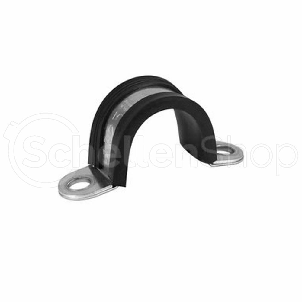 rsgu215 Rohrschelle RSGU 2. mit Gummi, Bandbreite 15 mm, DIN 3016 Form F1