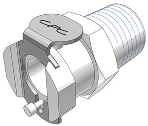 12100 (PMCD1004 NSF) - CPC Kupplung mit 1/4" NPT Außengewinde