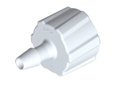 LM3130 - Weißer CPC Fit-Quick Schlauchanschluss aus Nylon mit einer 2,4 mm (3/32 Zoll) Schlauchtülle und einem männlichen Luer-Anschluss.