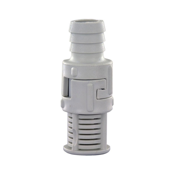 2479001 / 2479000 Fußventil mit 12,7 mm (1/2") Schlauchanschluss und Filtersieb für Saugleitungen. 2479001 / 2479000 Fußventil, hellgrau, mit 1/2 Zoll (12,7 mm) Schlauchanschluss und integriertem Filtersieb.