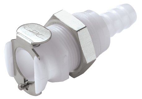 PLCD16005 PLCD16005 - CPC Kupplung 7,9 mm Schlauchanschluss, Plattenmontage, mit Absperrventil, Buna-N Dichtung