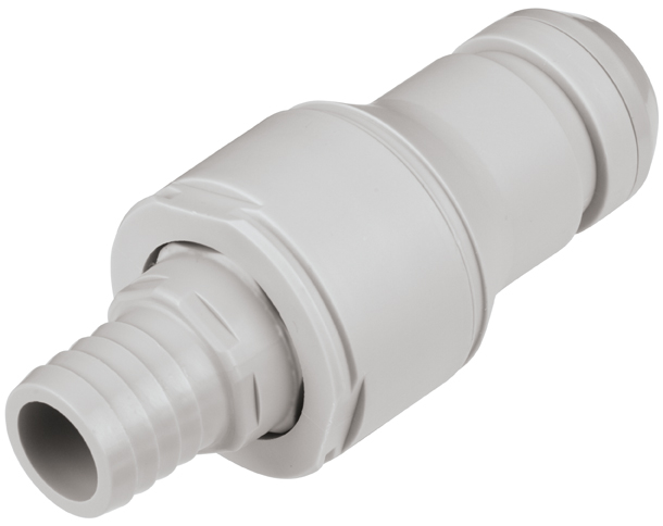 NSHD22012 - CPC Steckverbinder 19,0 mm Schlauchanschluss, mit Absperrventil, EPDM-Dichtung