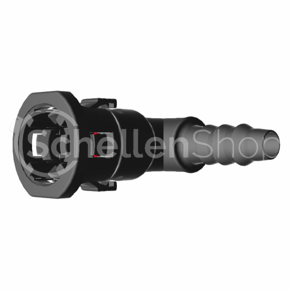 7158521008-2 NQ-S 90°-Steckverbindung NW 08, mit 6 mm Schlauchanschluss - 7158521008