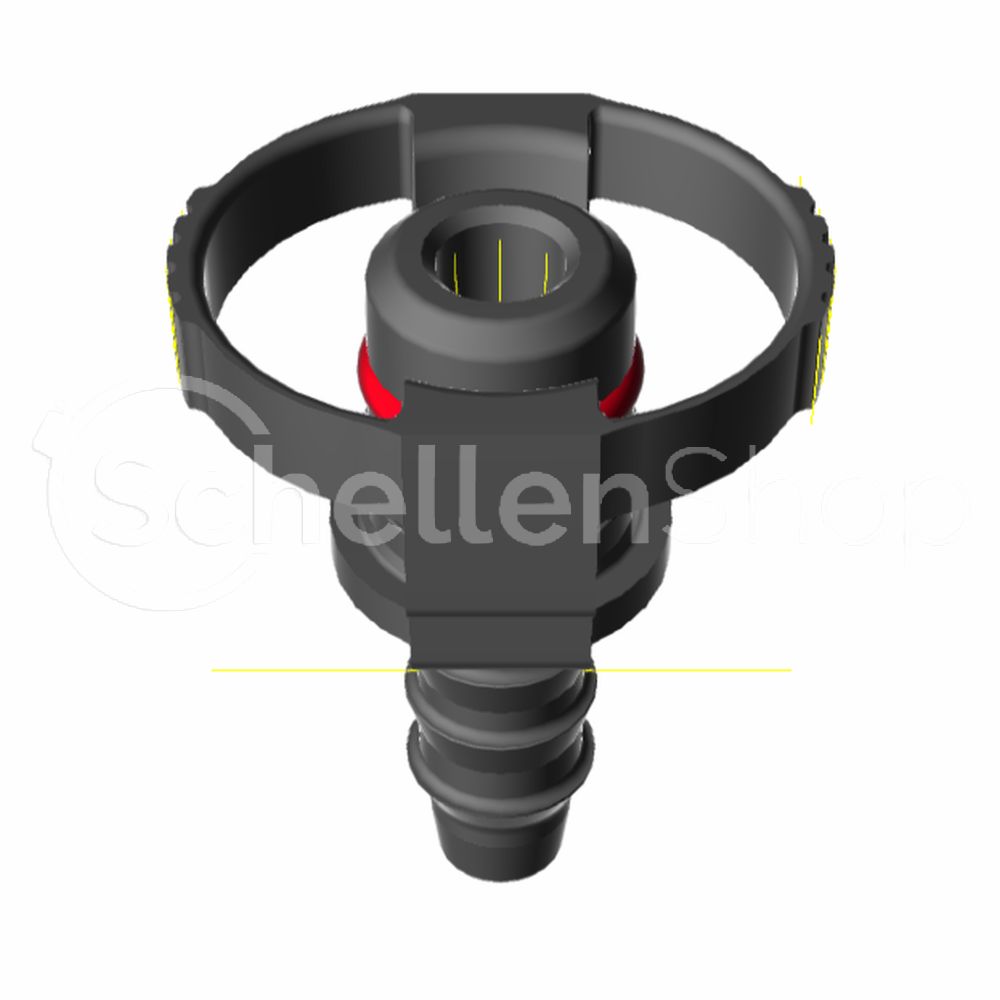 Steckverbindung mit Schlauchanschluss in Nennweite 6 mm - 7138049006