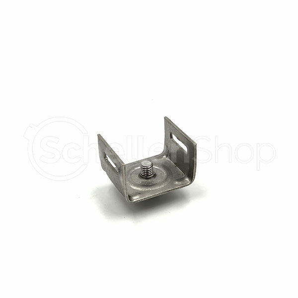 H001-1 Schilderhalter H001 mit geraden Schenkeln aus Edelstahl V2A | Bandimex