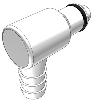 PLCD23006V | Winkelstecker für 8 bis 10 mm Benzinschlauch | Viton