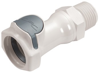 HFCD10835 - CPC Schnellverschlusskupplung mit 1/2" NPT Außengewinde und Absperrventil
