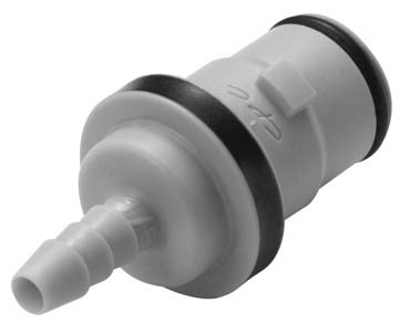 NS2D220212 - Stecker 3,2 mm Schlauchanschluss, mit Absperrventil, EPDM-Dichtung