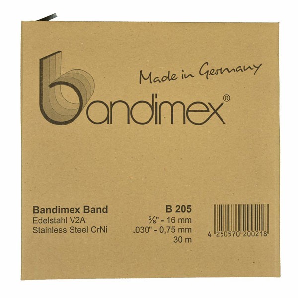 Bandimex Bandrolle B205, Breite: 16 mm (5/8"), V2A Edelstahl