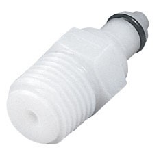 PMCD2404 - CPC Kupplung Stecker mit 1/4" NPT Außengewinde, mit Absperrventil, Buna-N Dichtung