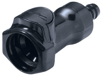 HFCD17657 - UV-beständige Schnellverschlusskupplung mit 9,5 mm Schlauchanschluss und Absperrventil
