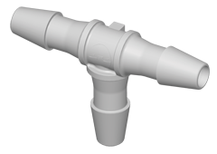 T-Schlauchverbinder mit 3,2 mm Schlauchanschluss