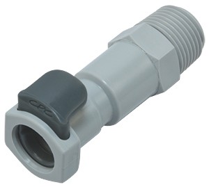 EFCD10612 - Kupplung 3/8" NPT Außengewinde, mit Absperrventil, EPDM-Dichtung